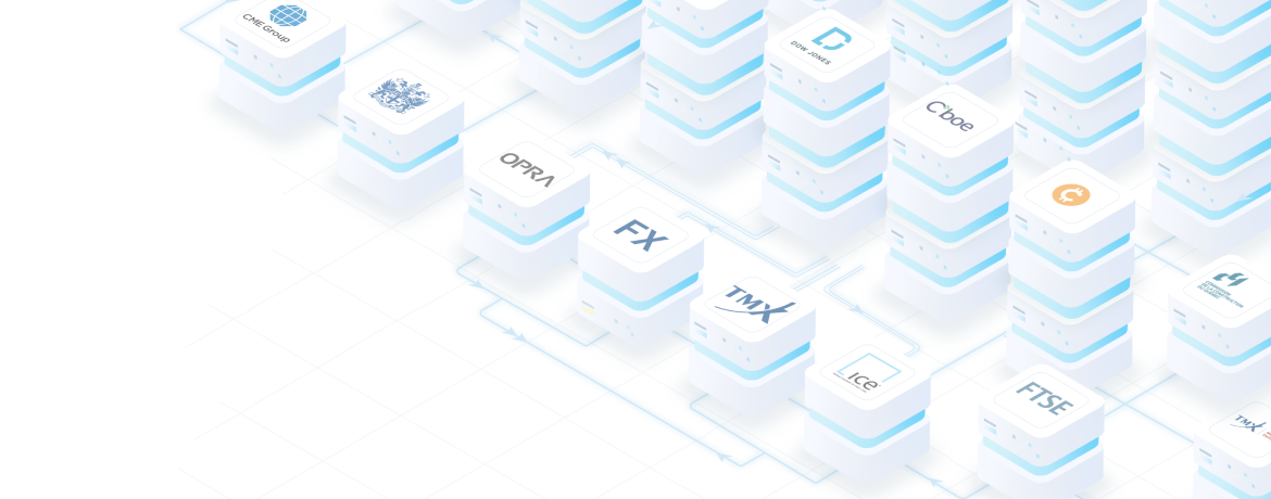 Dynamic financial news is displayed on a tablet and phone, tailored to user interests