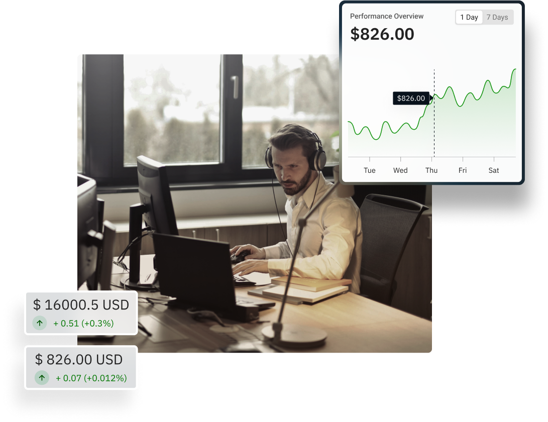 A comprehensive fund analysis showing performance charts, ratios, and volatility metrics