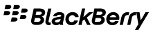 The company logo of BlackBerry in black, displaying the brand’s name in a sleek, modern typeface