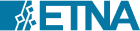 The company logo of ETNA, which features blue tech-inspired design and modern sans-serif lettering