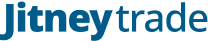 The company logo of Jitneytrade featuring a blue font for the Canadian investment firm