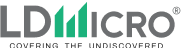 The company logo of LD Micro displaying a green and gray typography representing micro-cap equity coverage